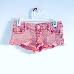 Almost famous frayed booty shorts size 3